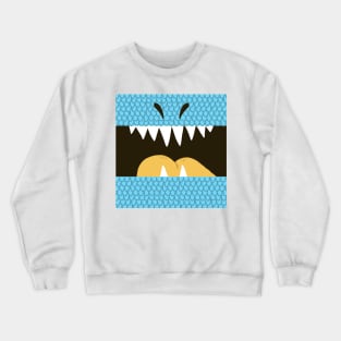 Blue T-Rex Mouth Crewneck Sweatshirt
